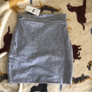 Gray Mini Skirt